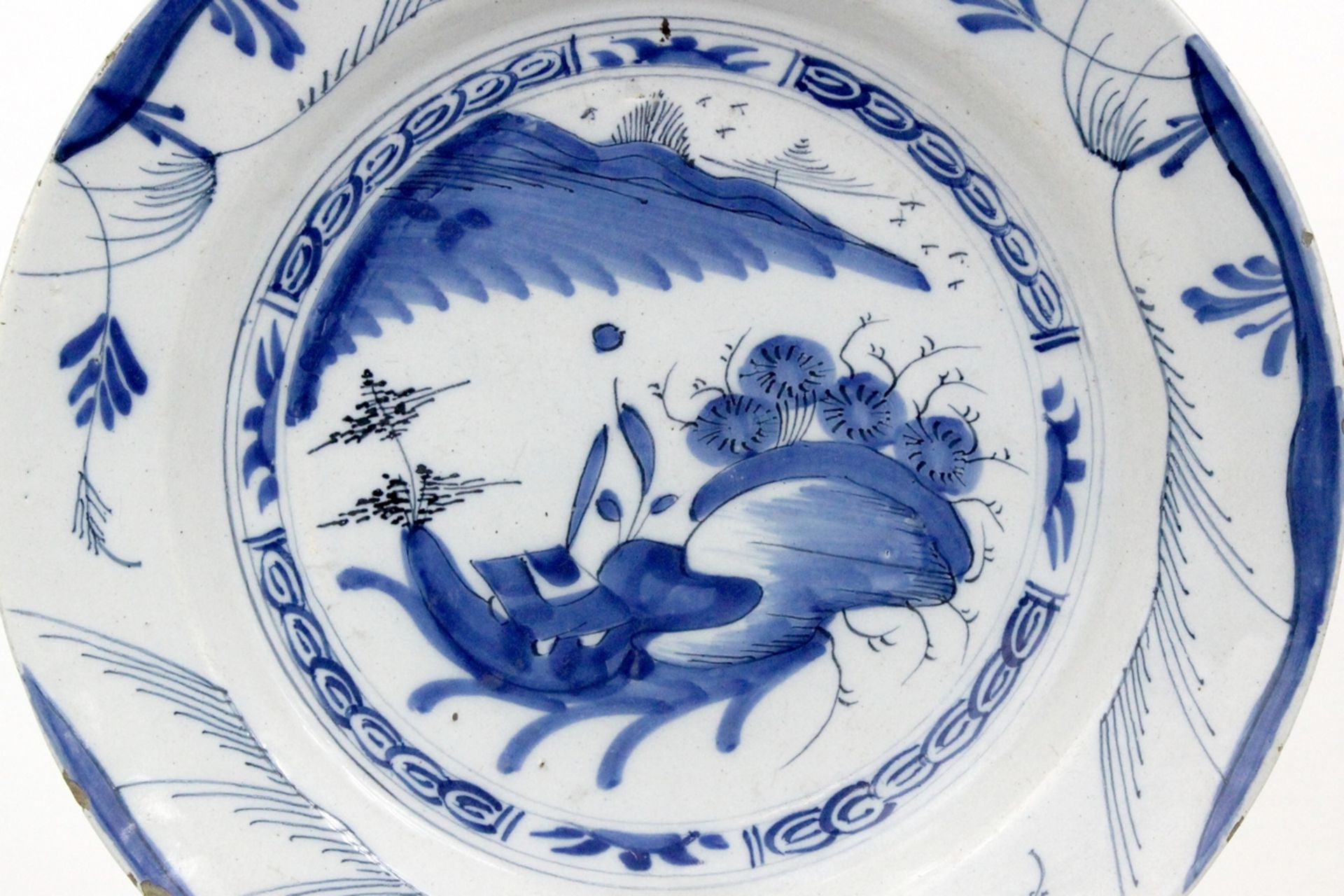 China Blau- Weiss Teller " Landschaftsmotiv " - Image 2 of 3