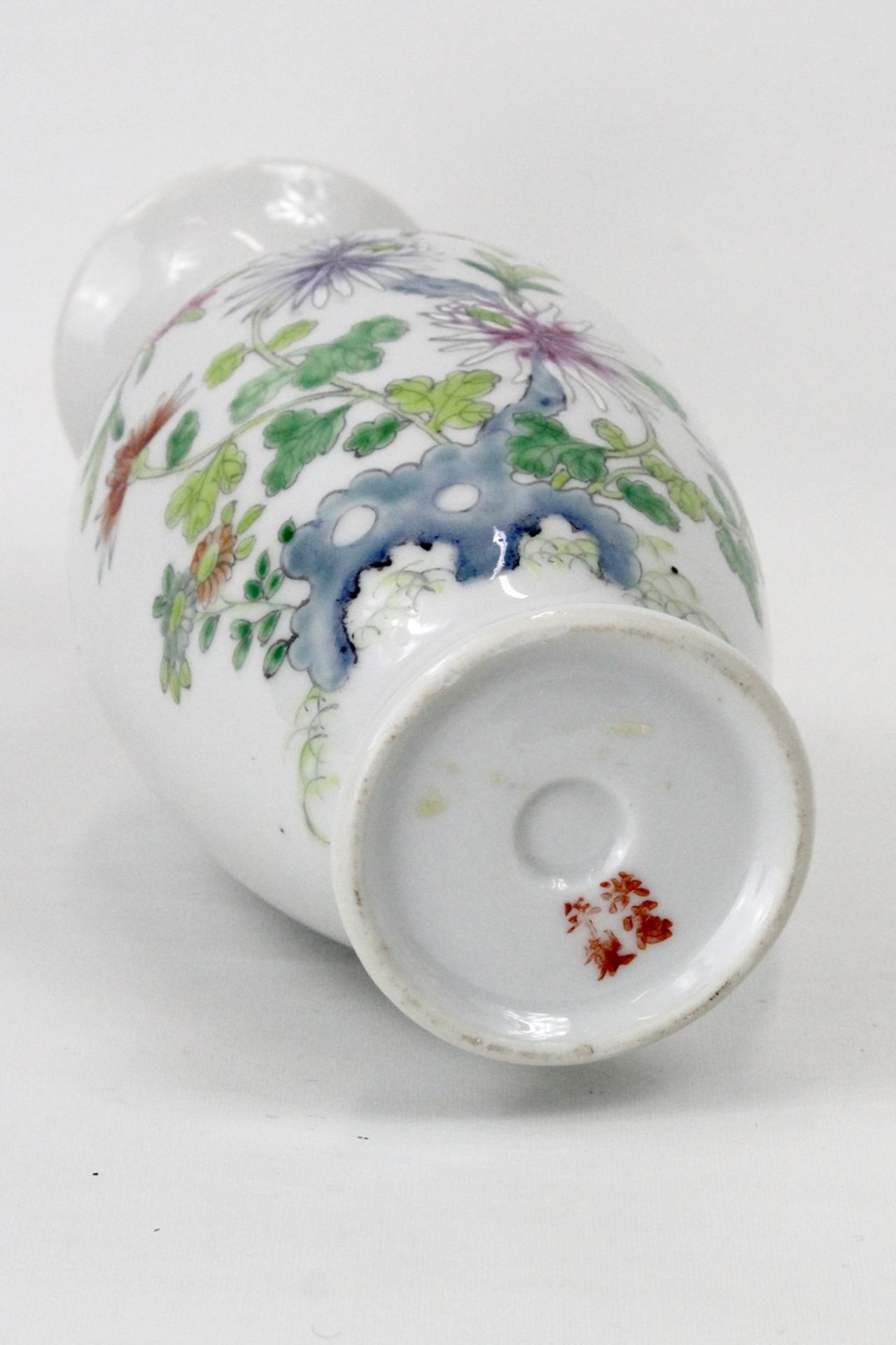 China Vase mit floralem Motiv - Bild 5 aus 5