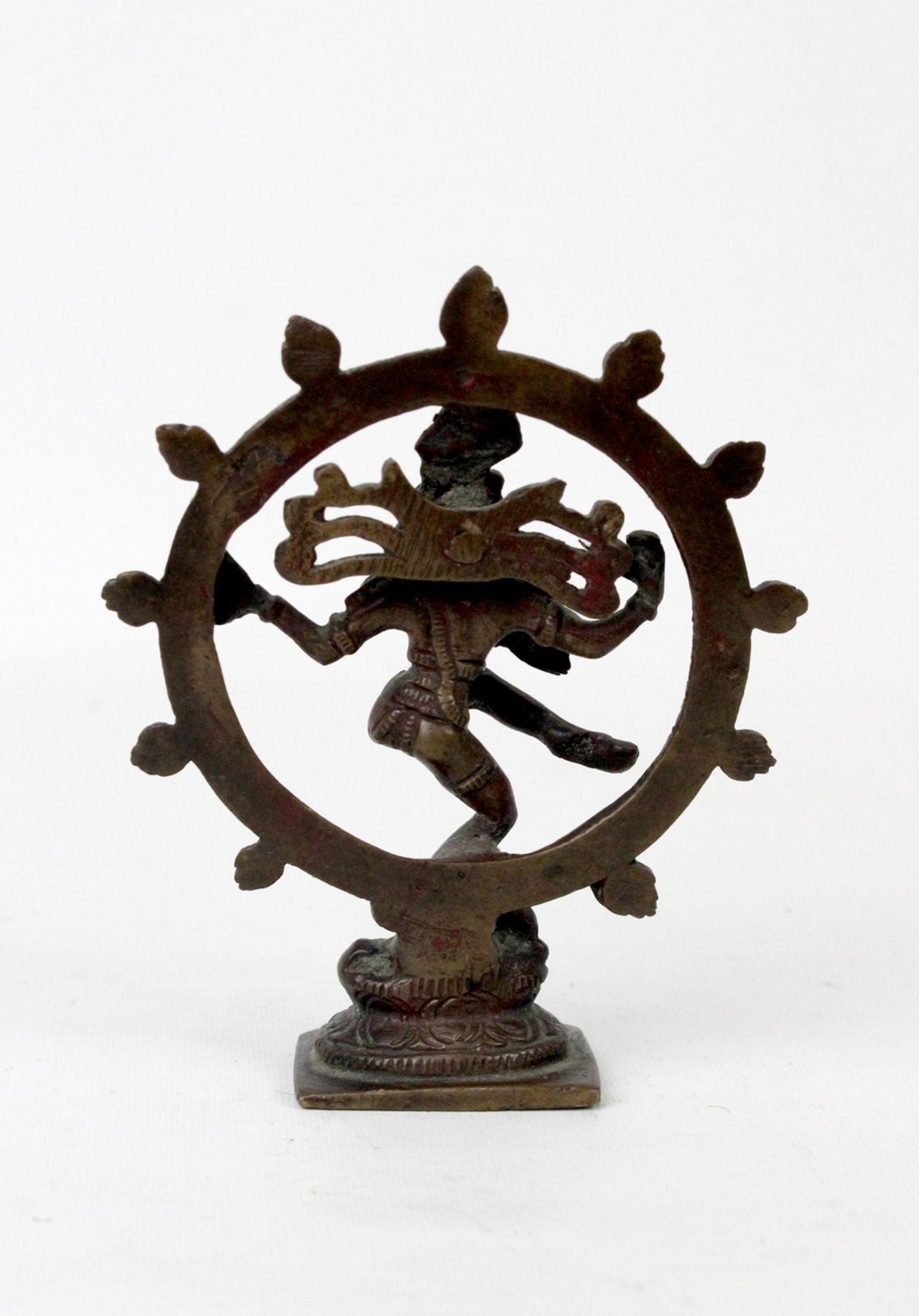 Indien Tanzende Shiva Bronzefigur um 1900 - Image 3 of 3