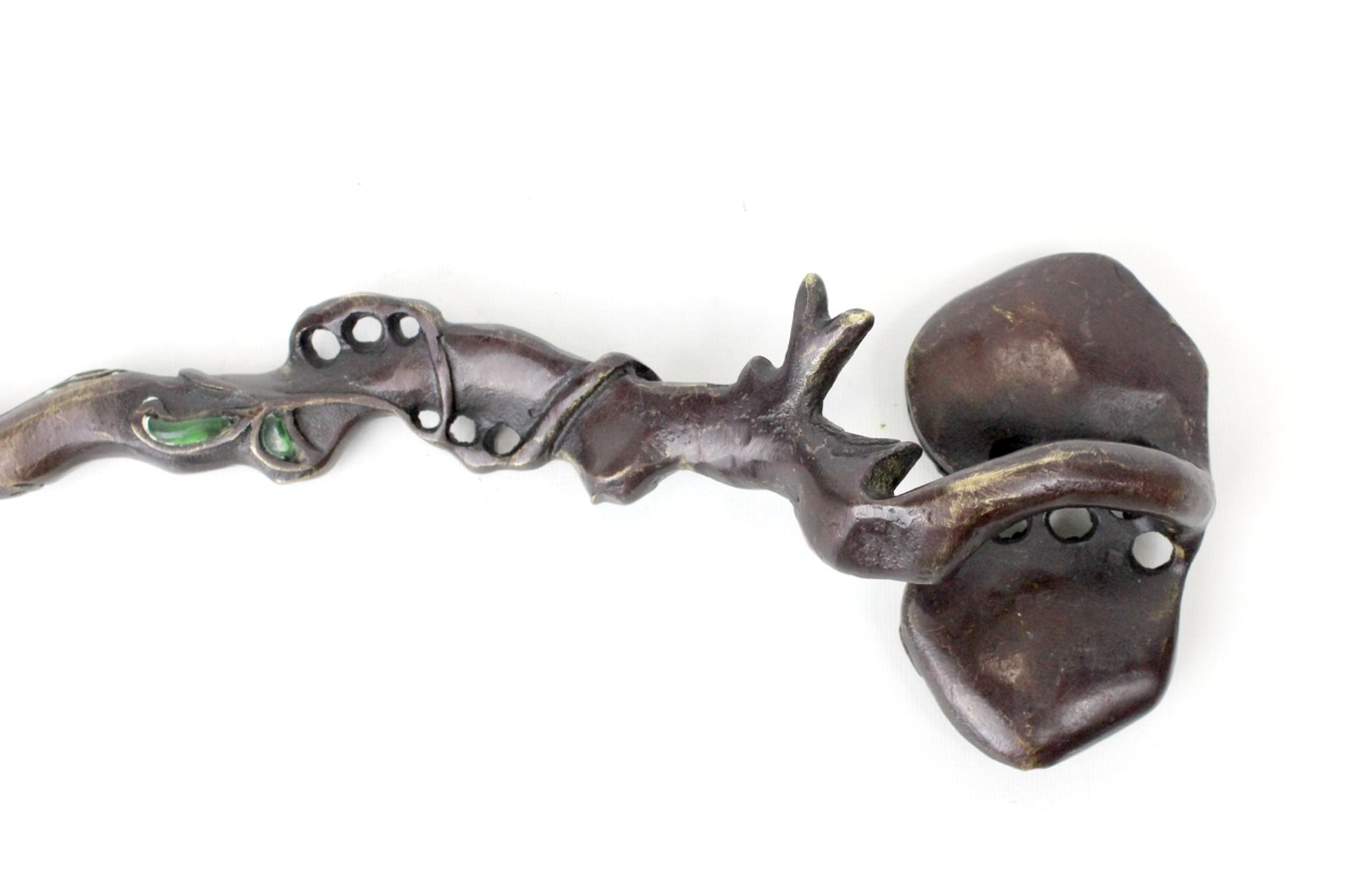 Ruy Zepter Bronze mit Jadeeinlagen - Bild 6 aus 6