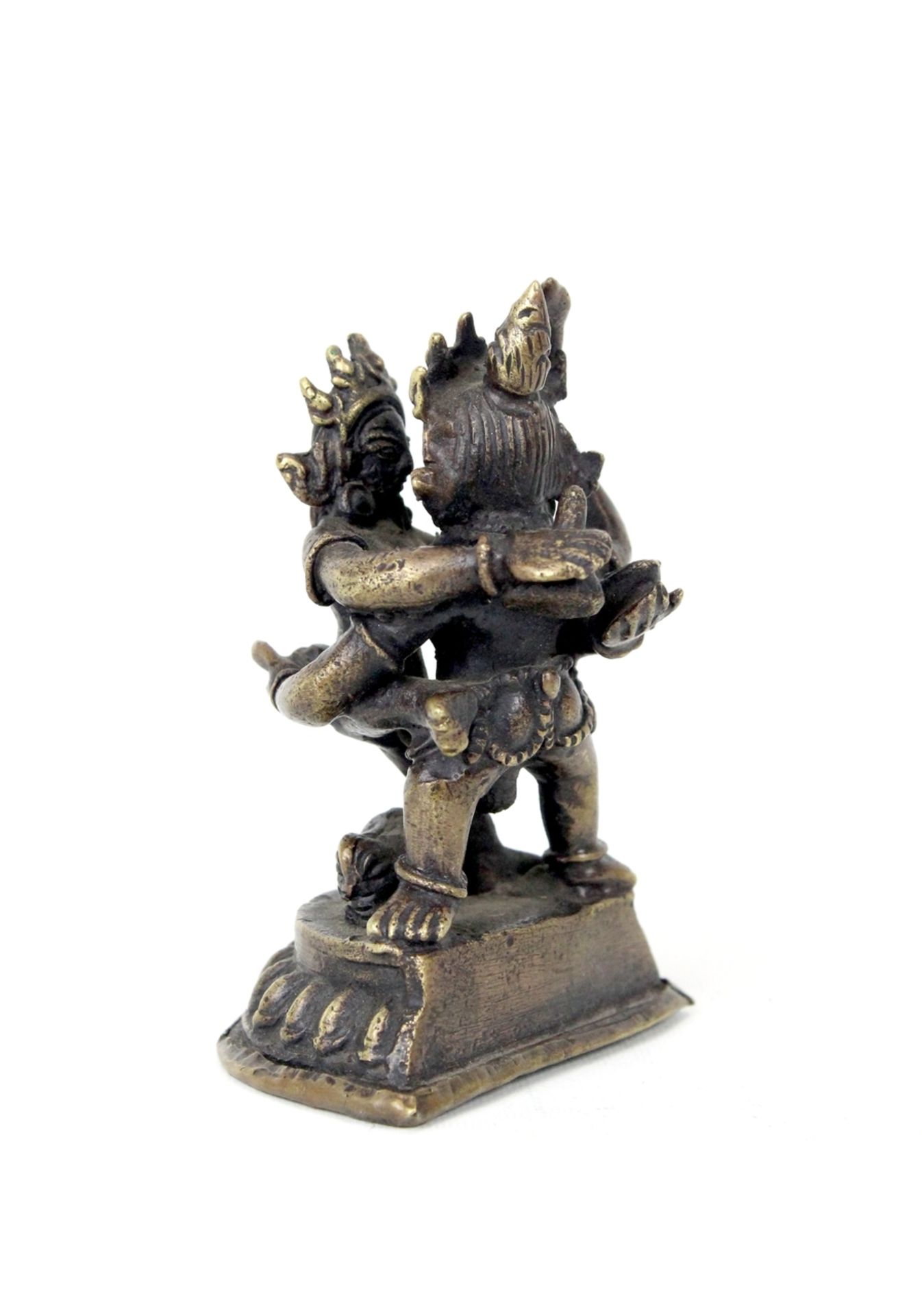 Tibet Bhairava Shakti Bronzefigur 19.Jhdt - Image 3 of 4