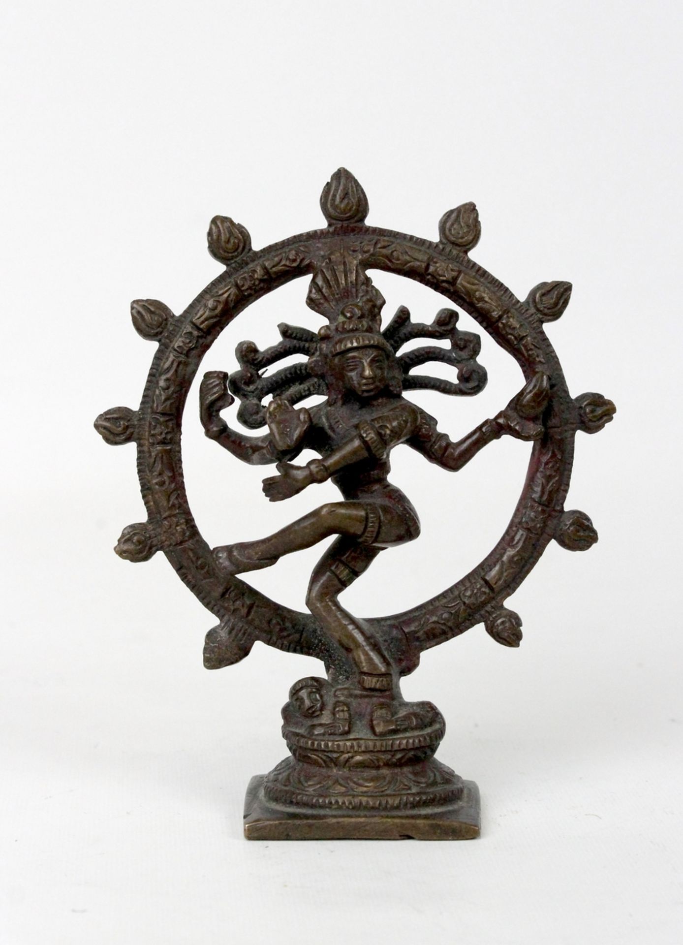 Indien Tanzende Shiva Bronzefigur um 1900