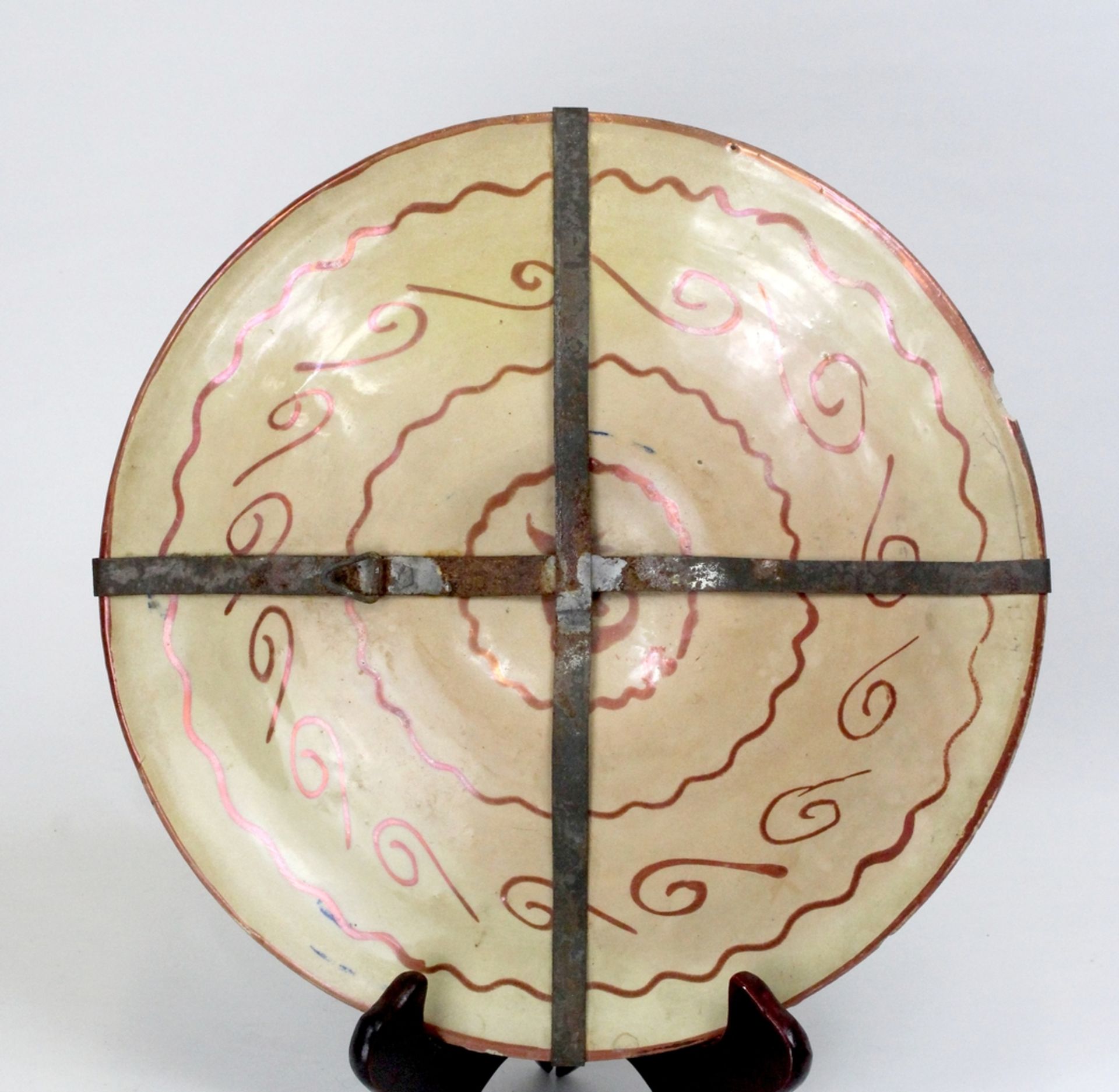 Hispano-Maurischer Breitrand Keramik Teller - Image 3 of 3