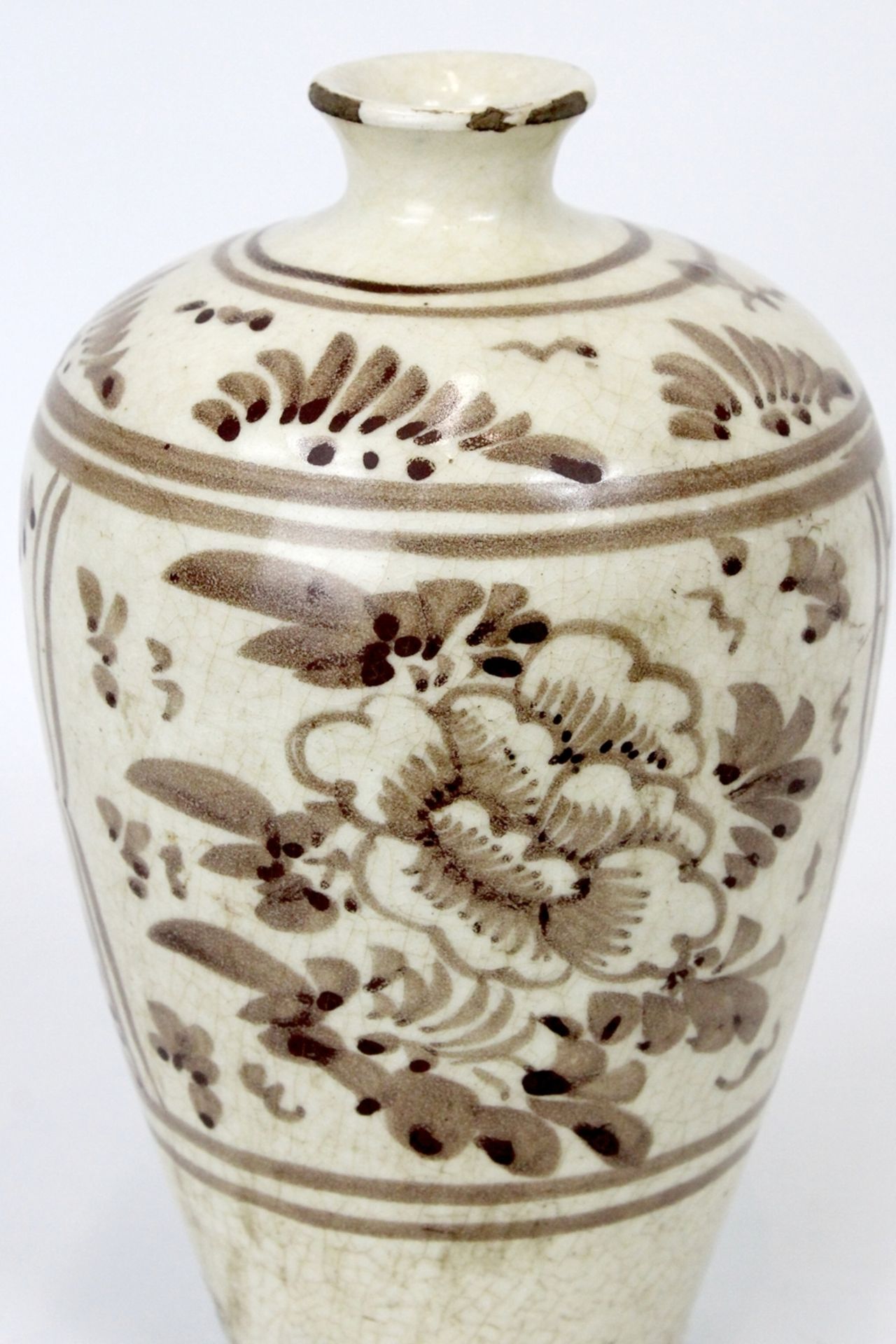 China Mei Ping Vase wohl Yuan Zeit ( 1279 - 1368 ) - Image 6 of 6