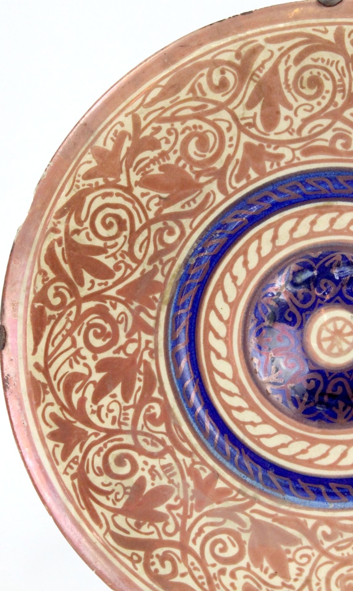Hispano-Maurischer Breitrand Keramik Teller - Image 2 of 3