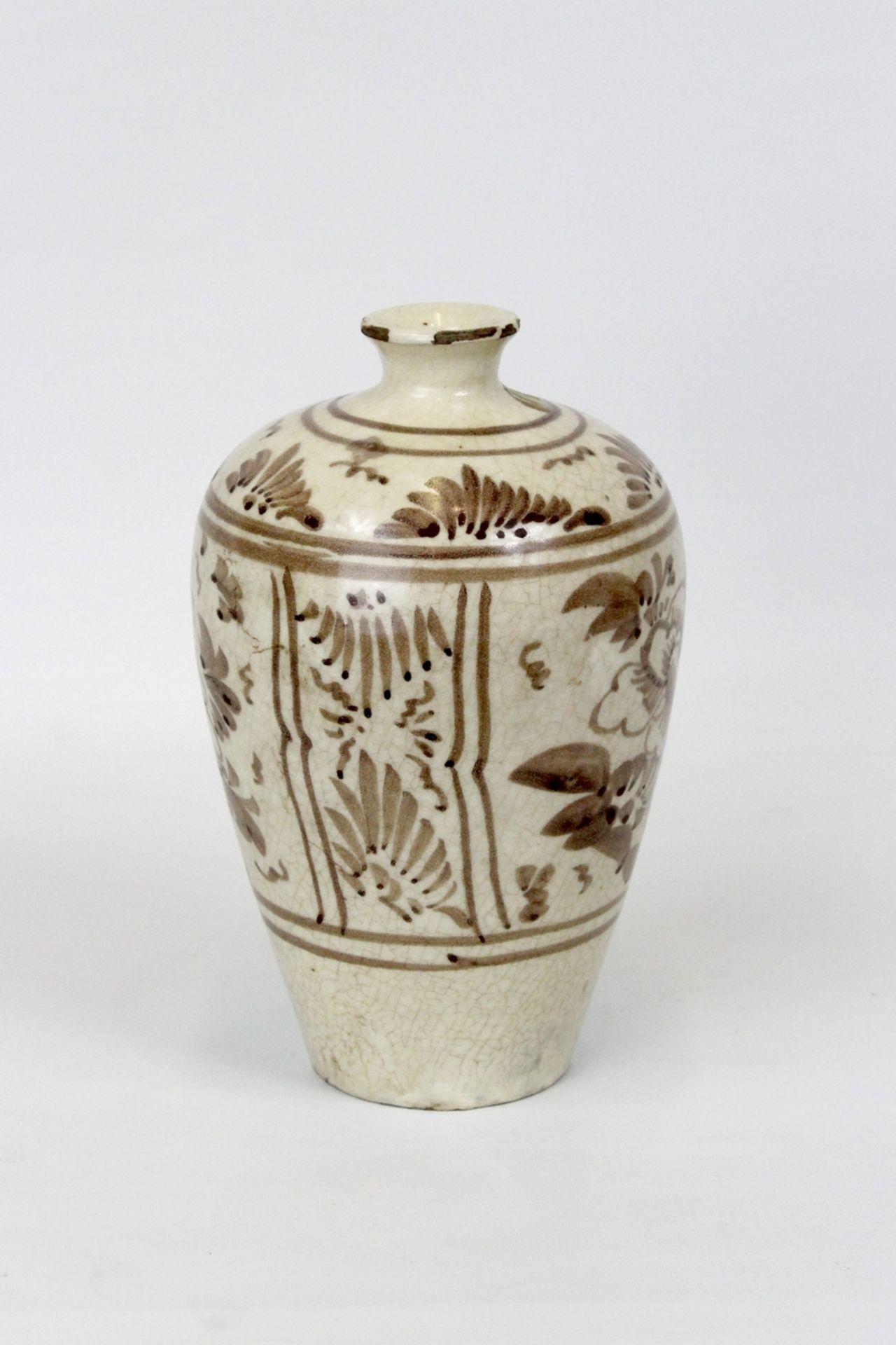 China Mei Ping Vase wohl Yuan Zeit ( 1279 - 1368 ) - Image 2 of 6