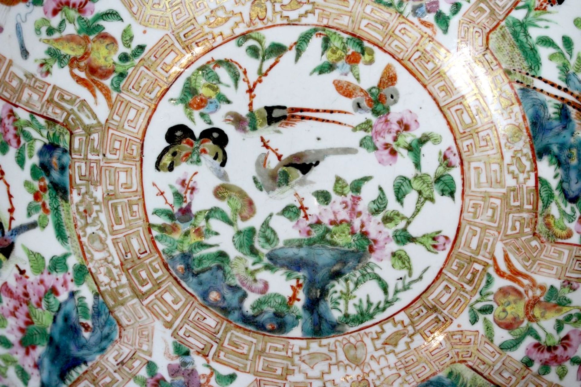 China Große Famille Rose Porzellanschale - Image 2 of 6