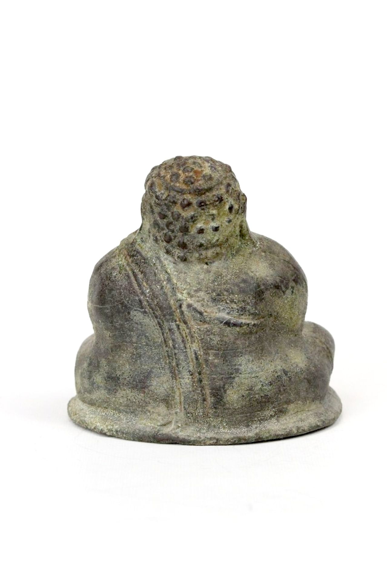 Chinesischer Bronze Buddha wohl 20.Jhdt. o. früher - Image 3 of 4