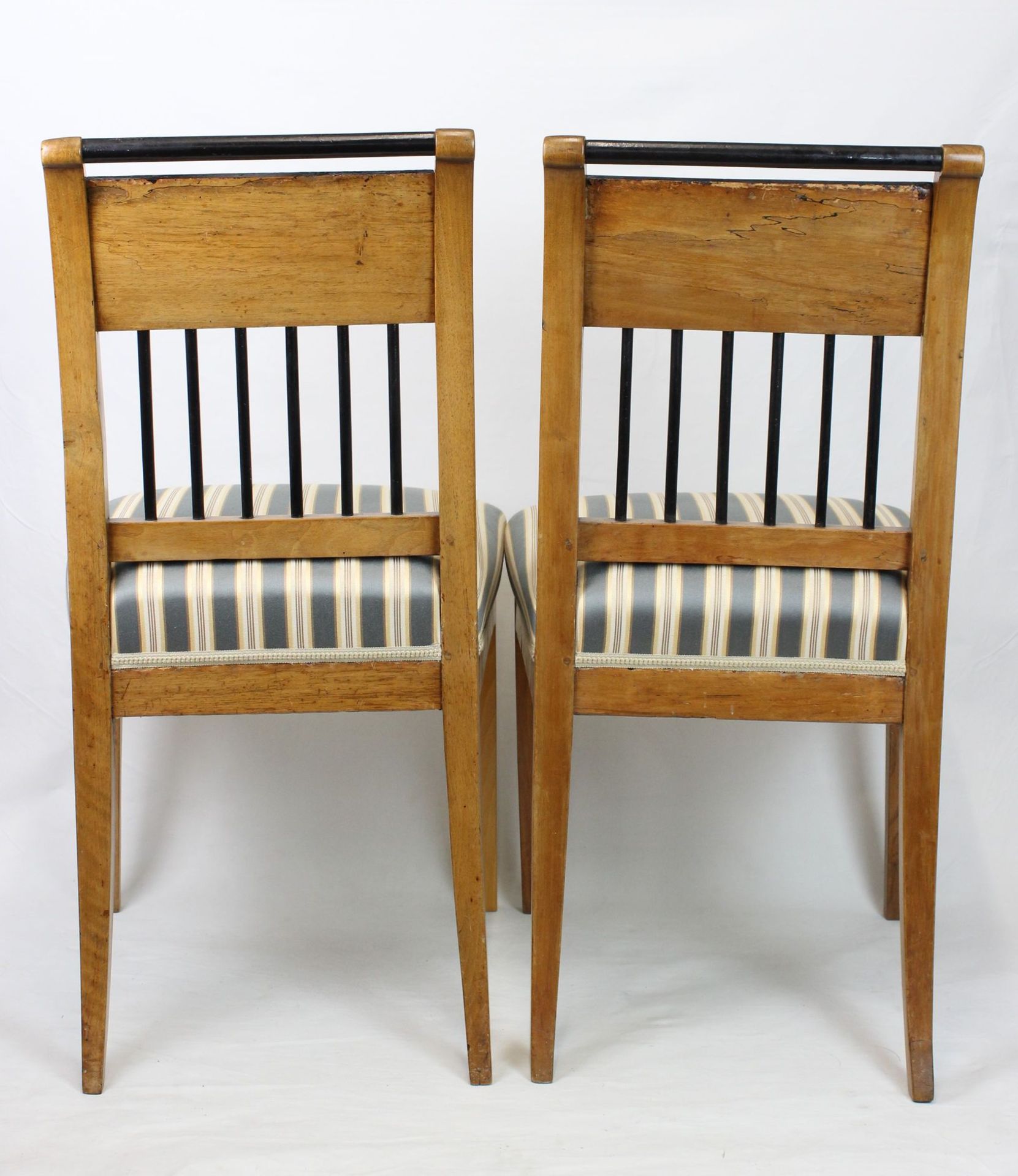 Paar Biedermeier Stühle - Bild 4 aus 4