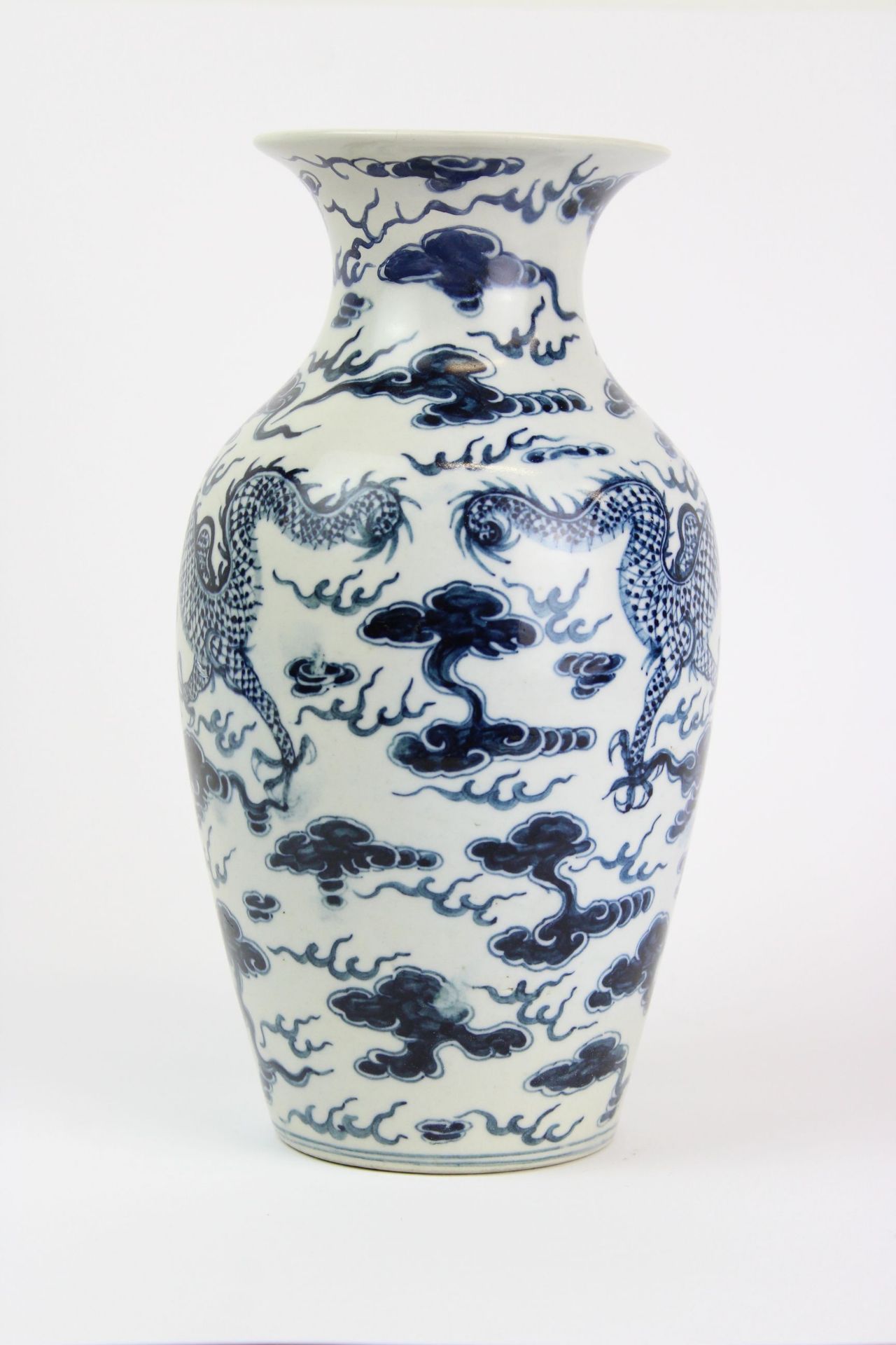 Seltene Sinotibetische Drachenvase 20.Jhdt. - Image 6 of 7