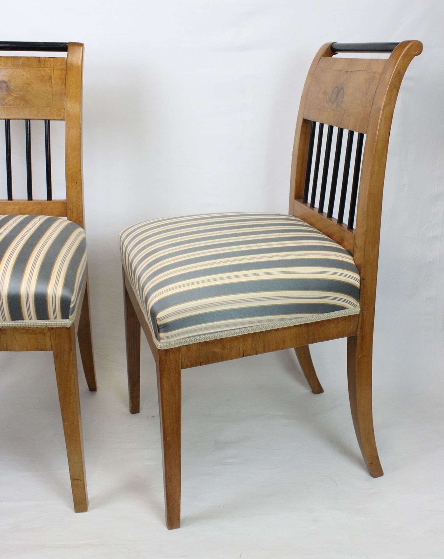 Paar Biedermeier Stühle - Bild 3 aus 4
