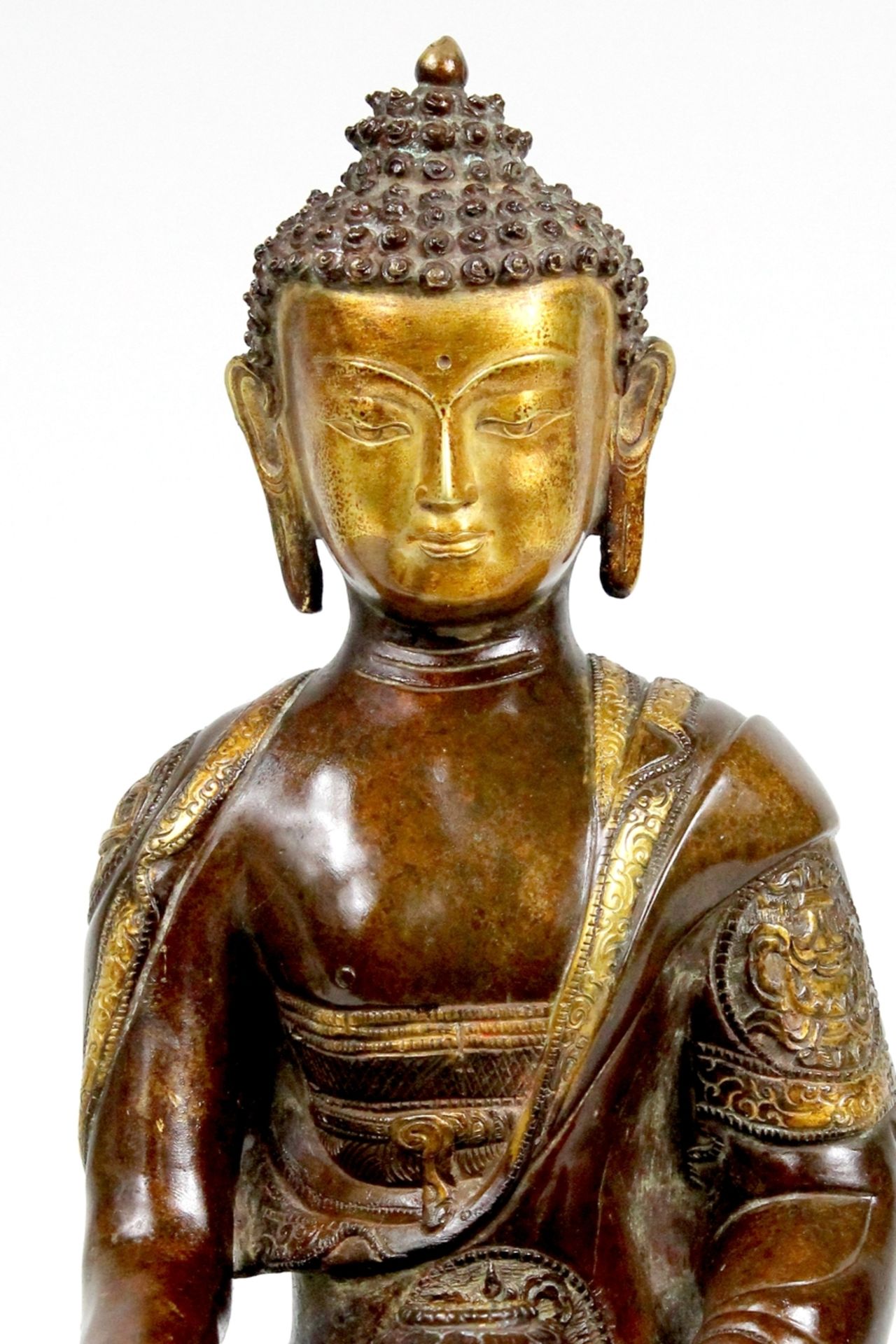 Buddha Tibet Amitabha Bronze - Bild 5 aus 8