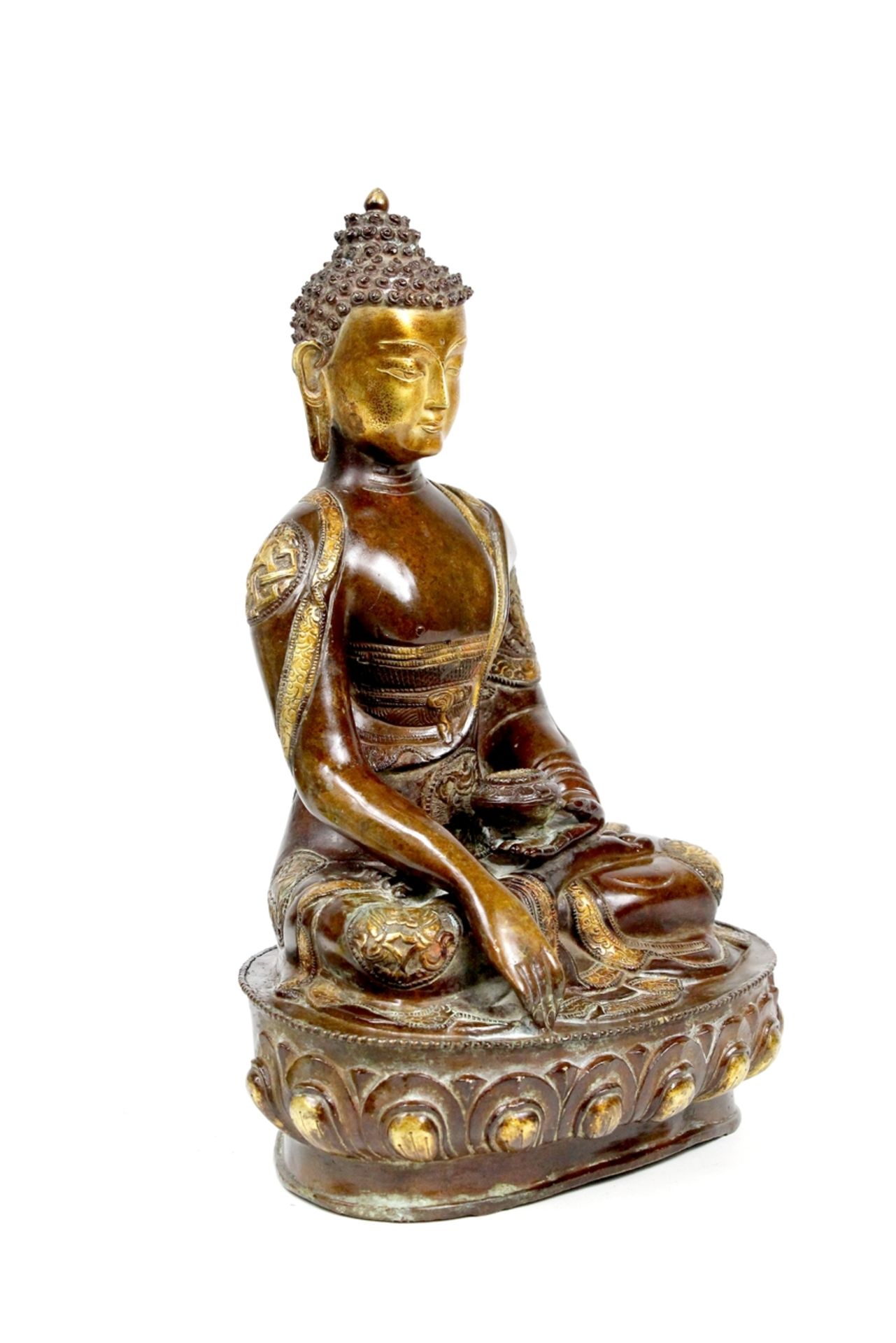 Buddha Tibet Amitabha Bronze - Bild 2 aus 8