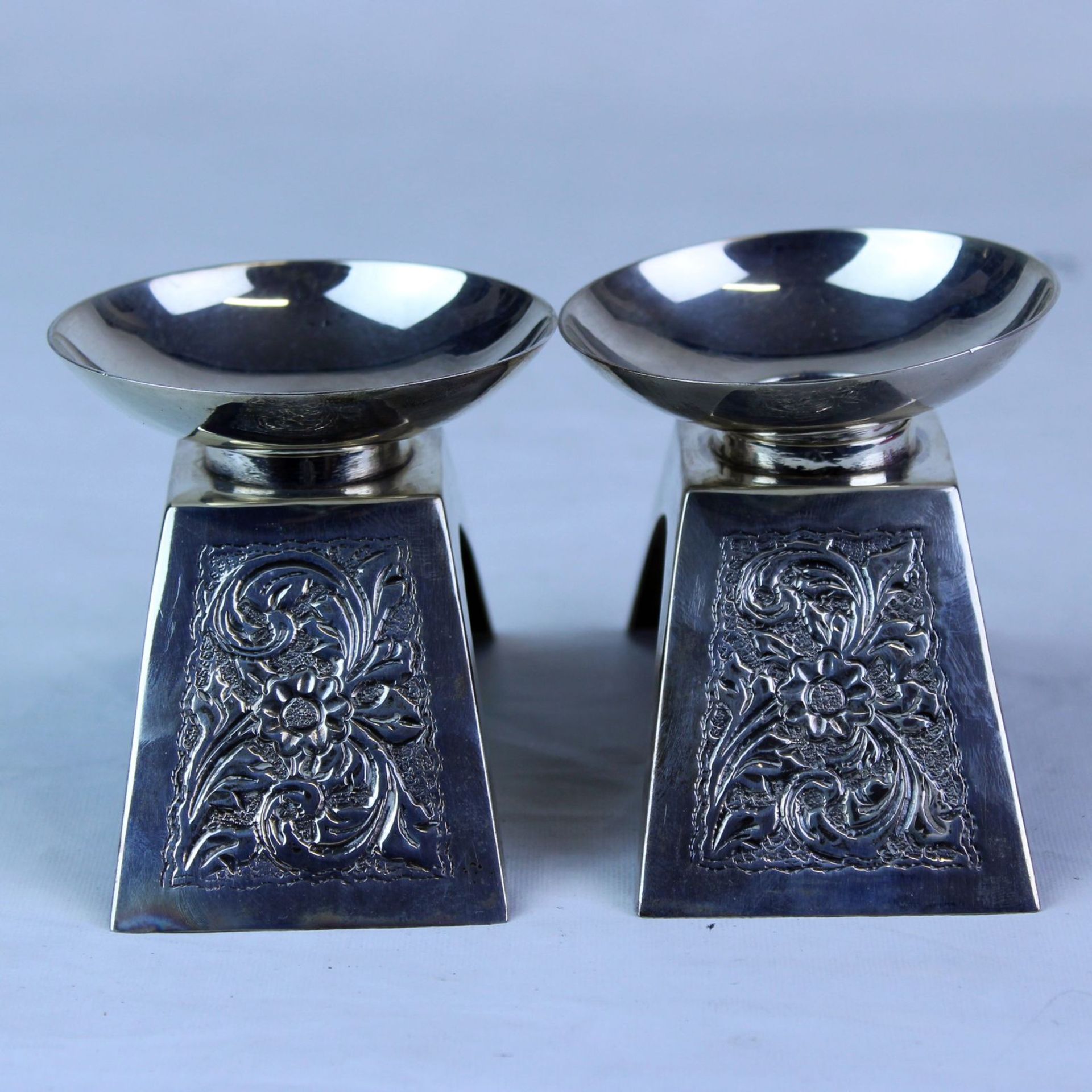 Paar Silber Altar Leuchter - Image 2 of 2