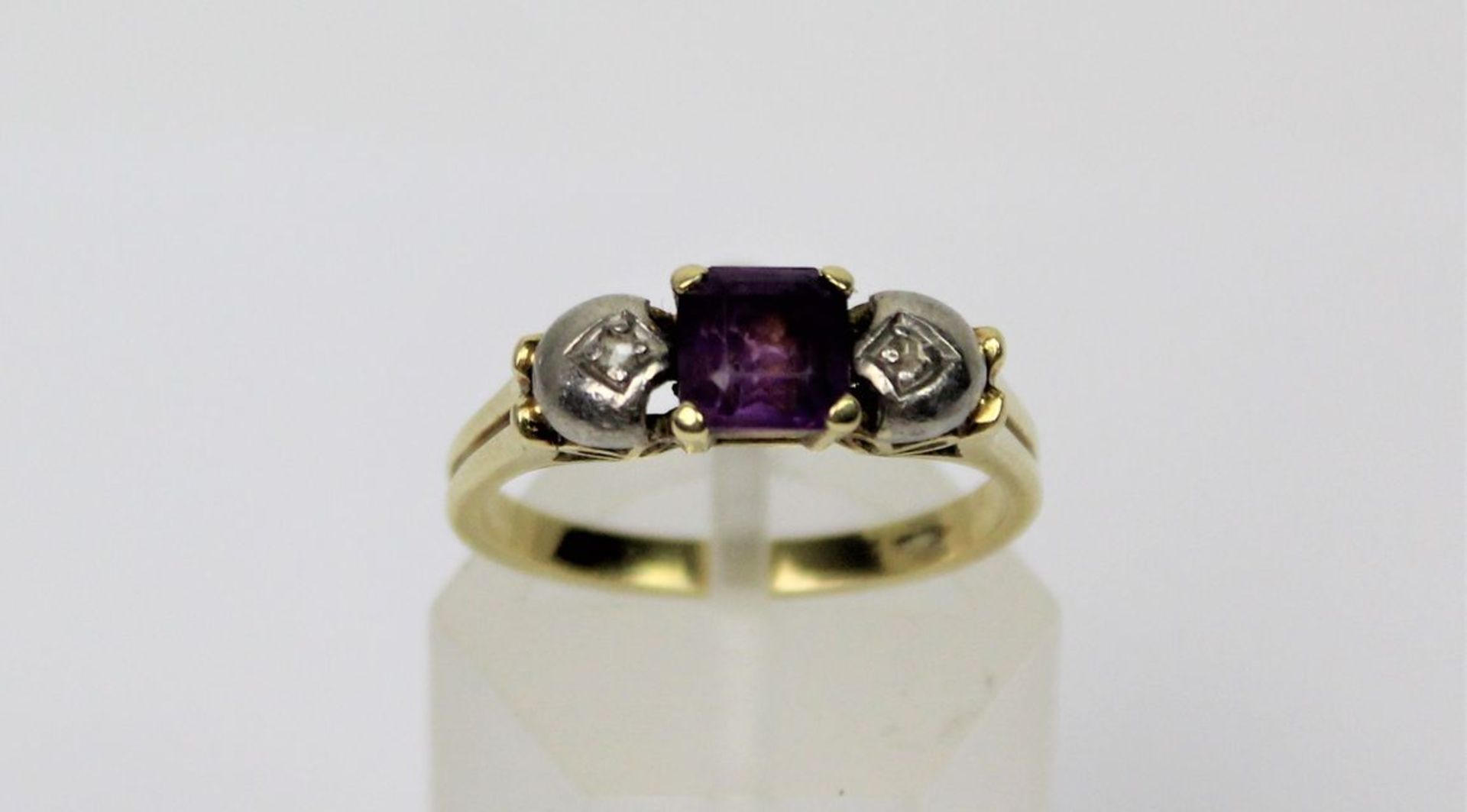 585 Goldring mit wohl Amethyst