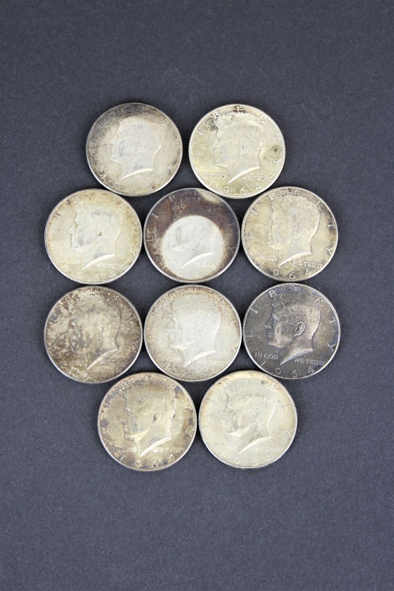 10 mal Half Dollar Coin 1964