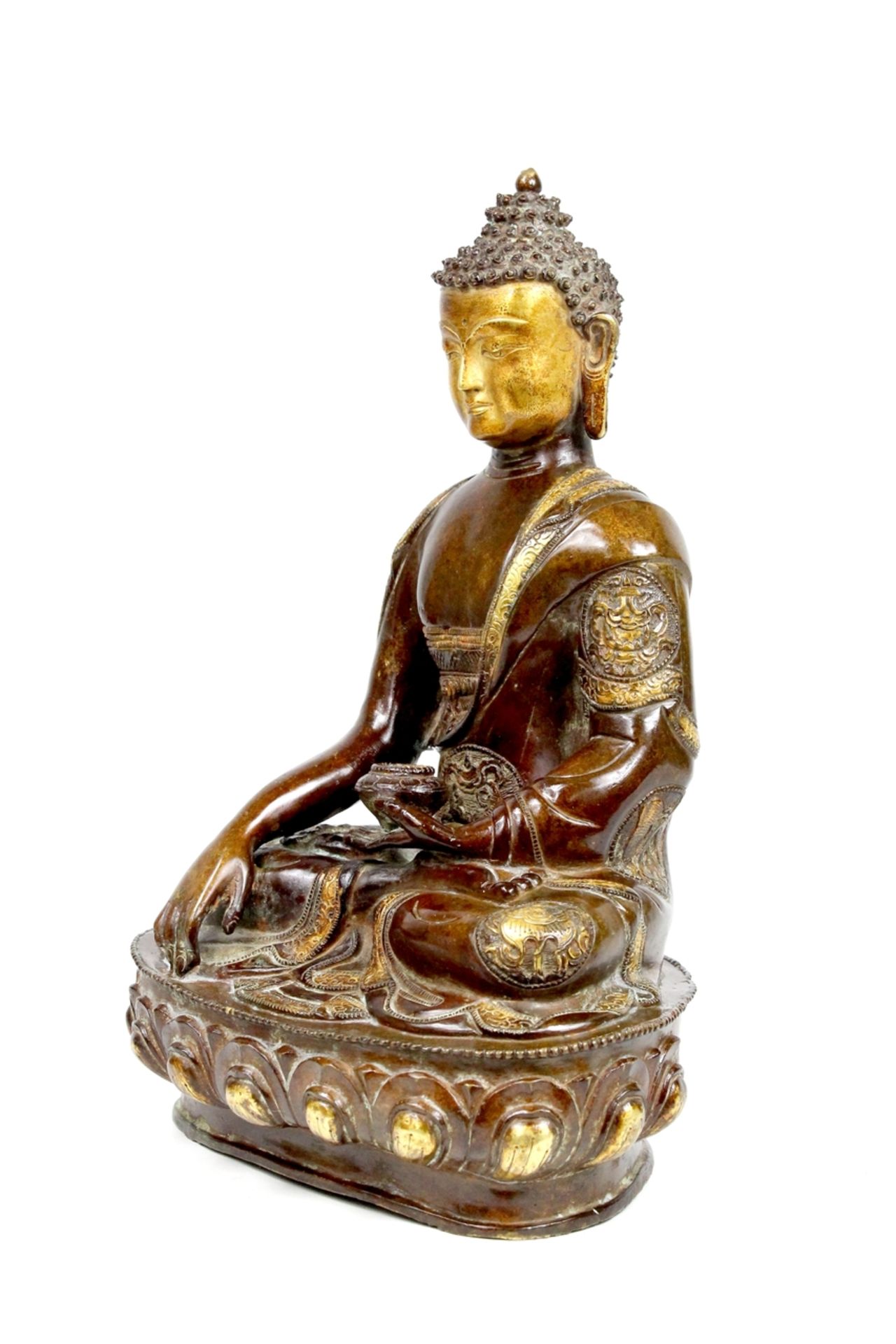 Buddha Tibet Amitabha Bronze - Bild 3 aus 8