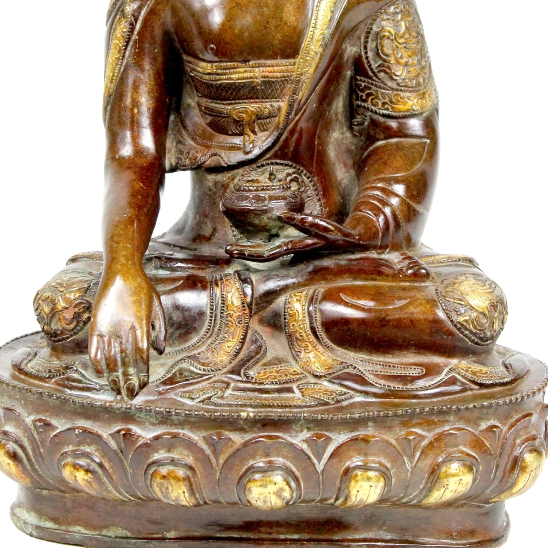 Buddha Tibet Amitabha Bronze - Bild 4 aus 8