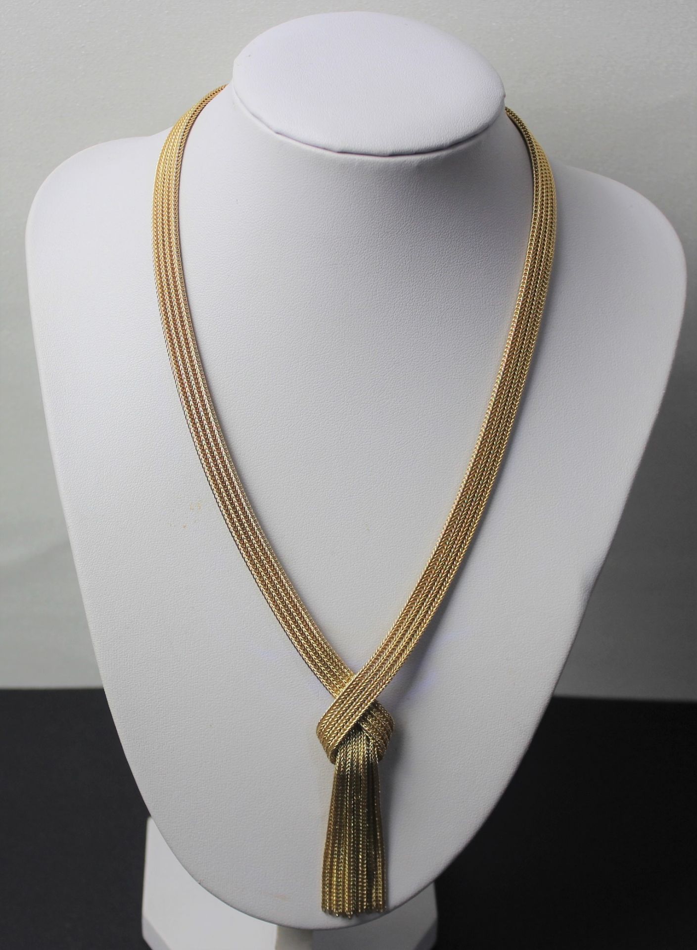 Collier 750 Gold in Schleifenform