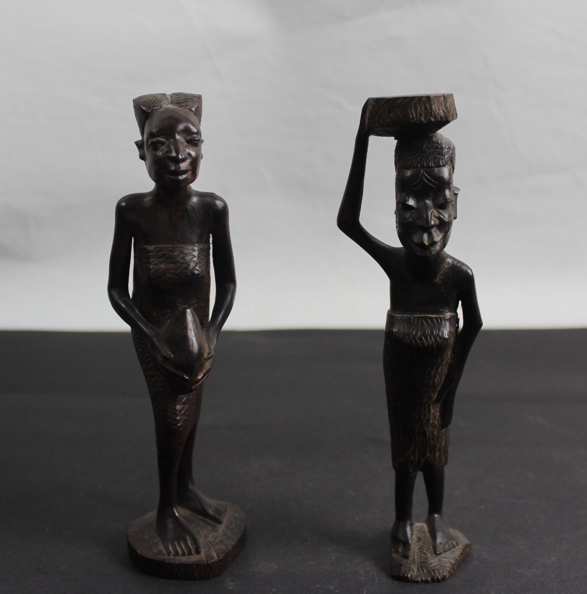 2 afrikanische Skulpturen