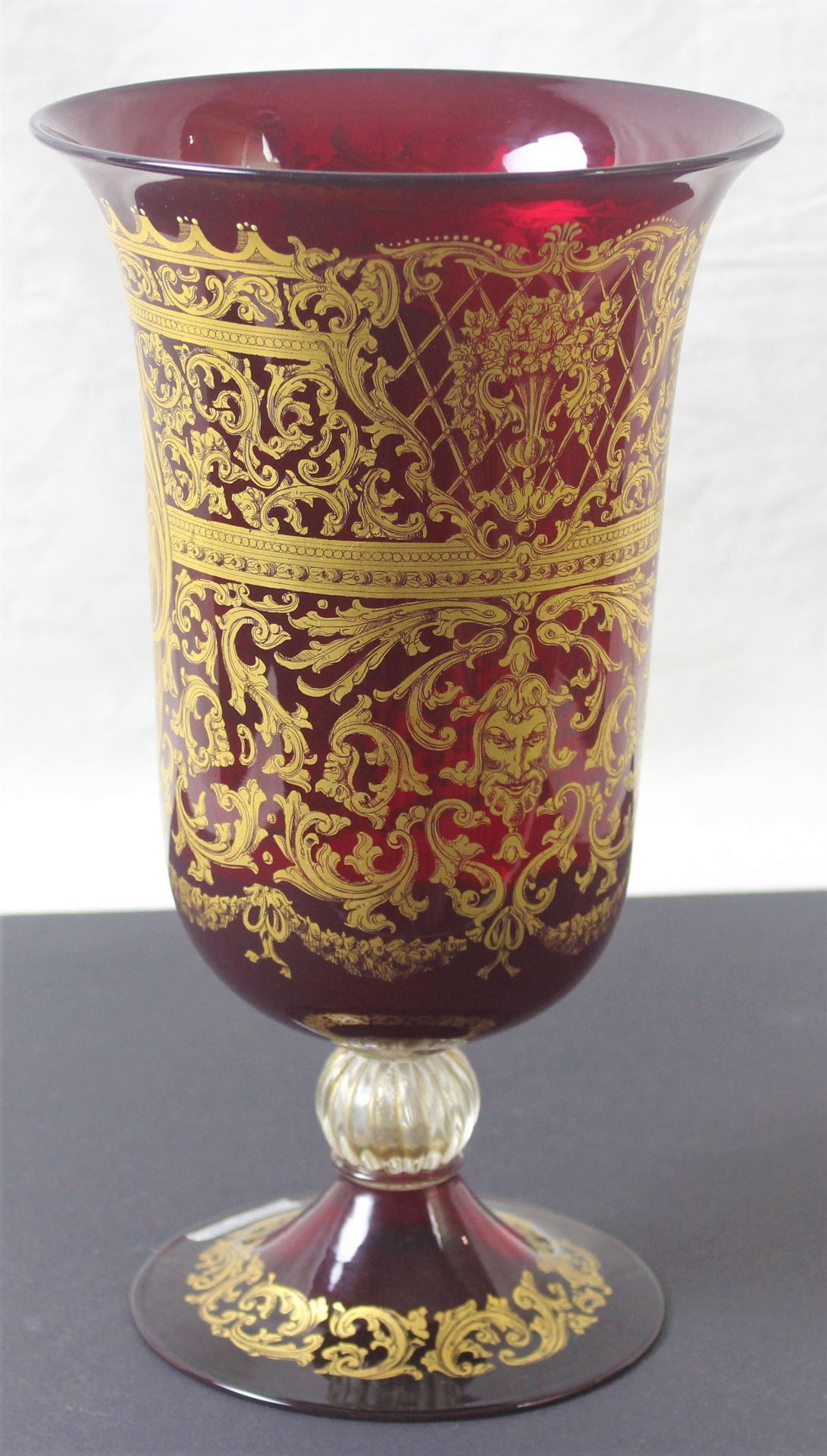 Murano Glas Vase im Renaissance Stil - Image 2 of 2