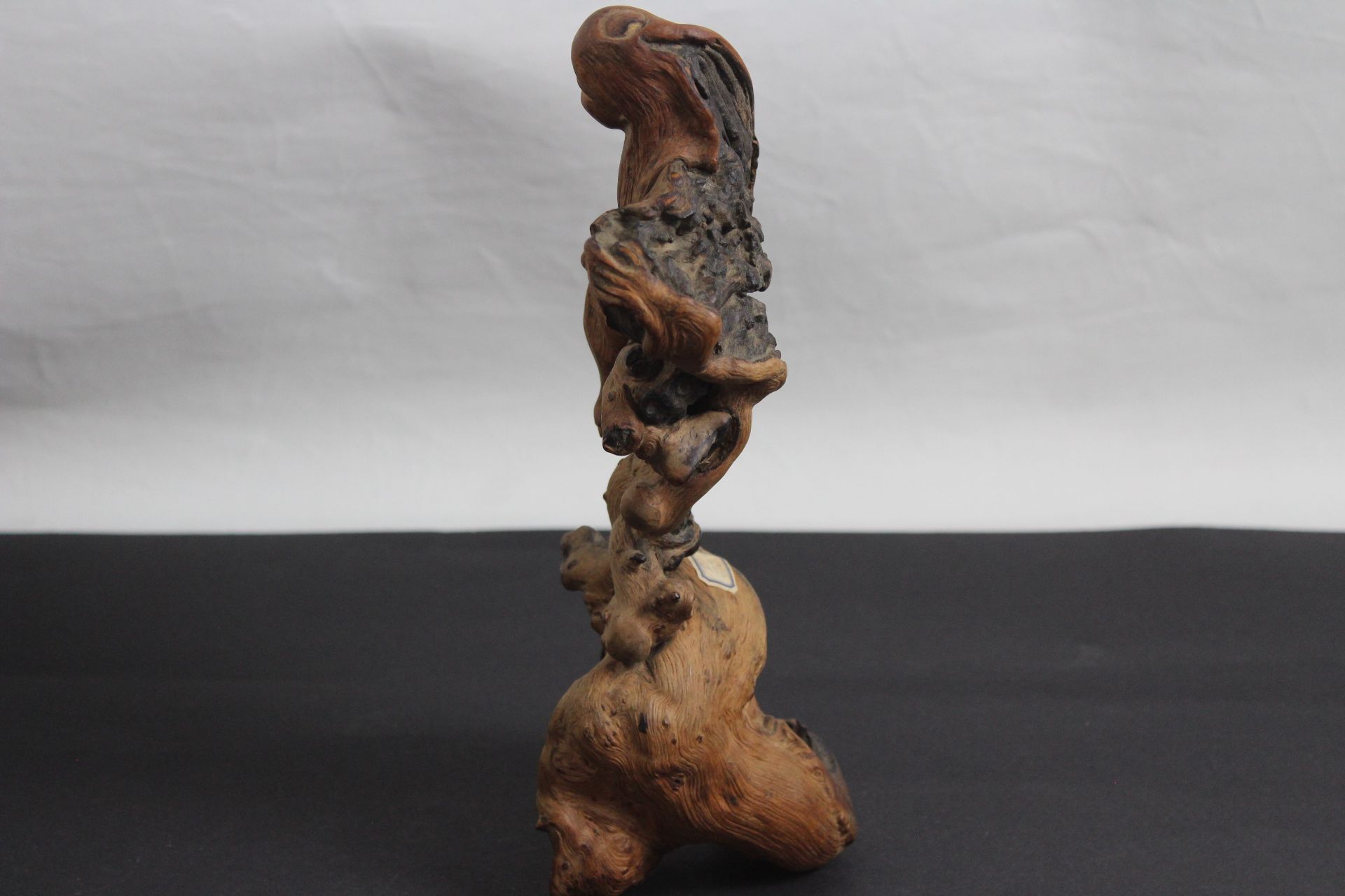 Holzskuptur Wurzelholz geschnitzt - Bild 3 aus 3