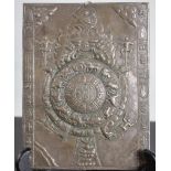 Tibetischer Kalender wohl Silber mit Kupferplatte