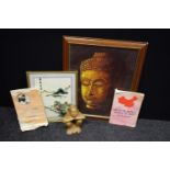 Oriental items - cartographers map of The People's Republic of China; another, map of the world,