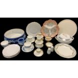 Ceramics - a Coalport Revelry pattern tureen and cover, others Aynsley cups, comport; a Limogue
