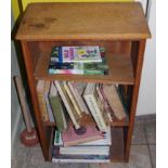 An oak open bookcase, 81cm high, 49cm wide, c.1930