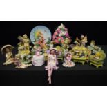 A Thomas Kinkade Bouquet of Memories floral model; others Regency Fine Arts, Leonardo collection