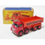 Matchbox King Size K1 Foden "Hoveringham" 8-wheeled Tipper - red cab, chassis and red plastic hubs