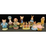 Beswick Beatrix Potter figures - inc Cousin Ribby, Peter, Rabbit, Flopsy Mopsy and Cottontail, Ton