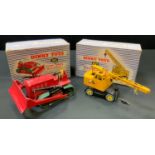 Dinky No.561 Blaw Knox Bulldozer - red including blade, black metal roller, green rubber tracks,