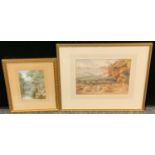 W Duncan, Branksome Chine, signed, watercolour, 18.5cm x 13.5cm; S Beech, Autumn Colours, 21cm x