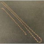 A 9ct gold belcher necklace and conforming bracelet, 4.8g