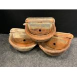 A trio of Fordham self fill Mk2 livestock drinking bowls