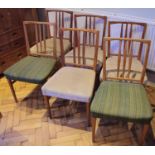 A set of six dining chairs, c.1960