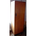 A Heals limed oak hall robe, the interior with single shelf and hanging rails, label, 180cm high,