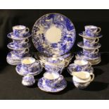 A Royal Crown Derby Mikado pattern tea set, comprising nine cups, tweleve saucers, eleven tea