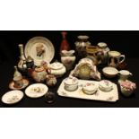 Ceramics - a Japanese Kutani five piece bachelors tea set; other decoartive ceramics