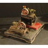 A Mamod stationary steam engine