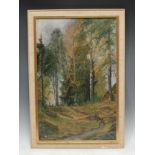 English School (early 20th century) Silver Birch indistinctly signed F W Ever*, dated Sept 24, oil
