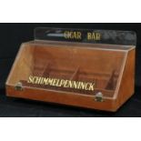 Advertising - a tobacconist's shop counter cabinet, the Schimmelpenninck Cigar Bar