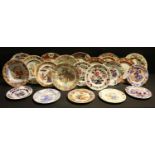 Mason Ironstone - early to mid 19th century plates, various patterns; etc, impressed and printed