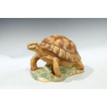 A Goebel oversized model of a tortoise, 22cm high, impressed and printed marks to base (faults)