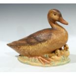 A Goebel oversized model of a duck and three ducklings, 27cm high, impressed and printed marks to
