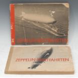 Transport, Aeronautica, Airships - Zeppelin-Weltfahrten, two-volume set, Dresden: Biderstelle Lohse,