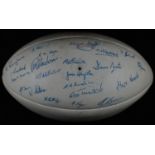 Sport, Rugby - Autographs, a Gilbert Barbarian rugby ball, autographed by approximately 43