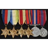 Medals, World War II and Aftermath, a group of six, 1939-45 Star, Atlantic Star, Africa Star,